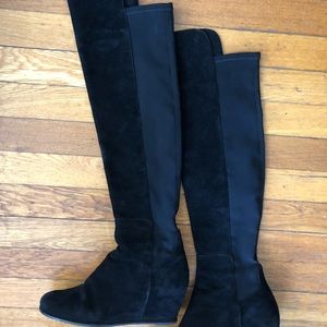 Stuart Weitzman Semi over the knee boots black 8